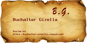 Buchalter Gizella névjegykártya
