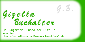 gizella buchalter business card